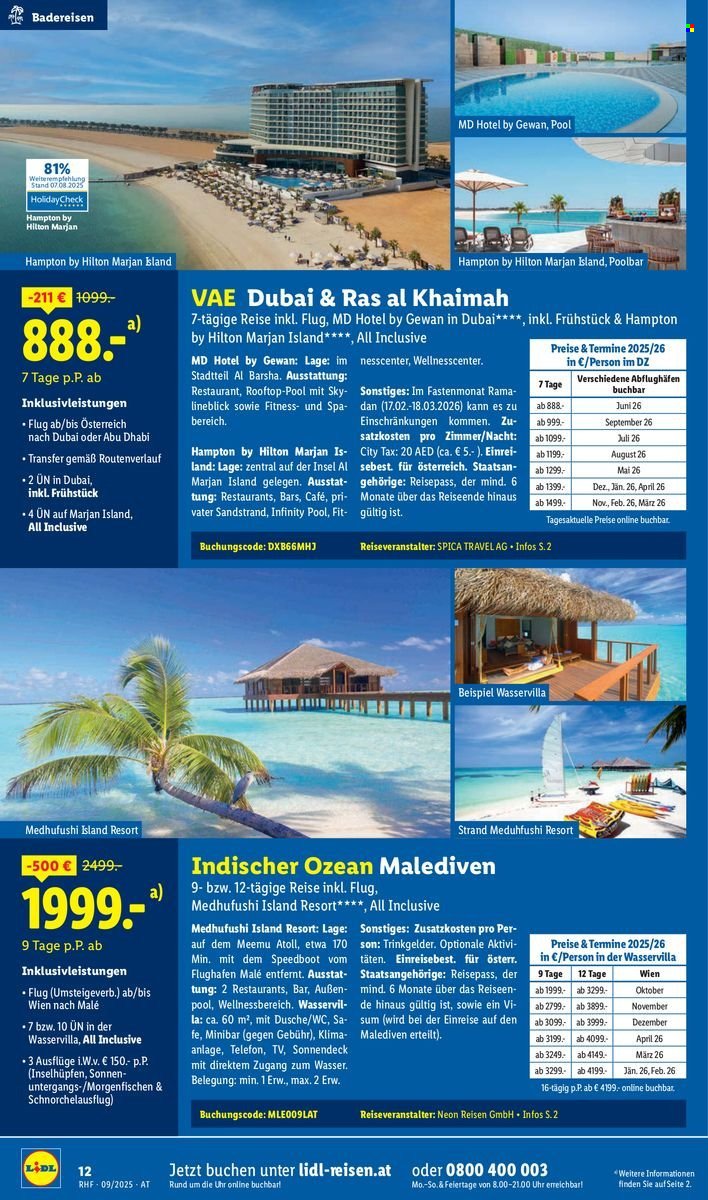 LIDL Flugblatt - Reisen - September Reise-Highlights (2025-08-29)