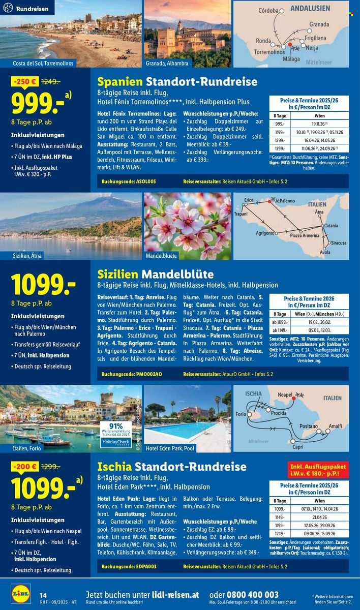 LIDL Flugblatt - Reisen - September Reise-Highlights (2025-08-29)