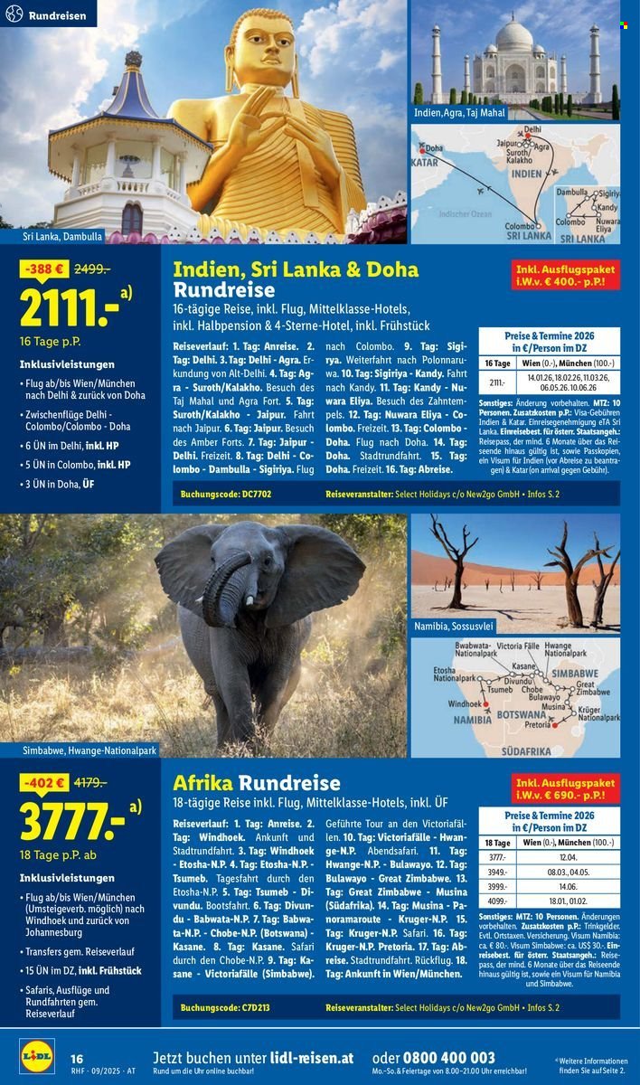 LIDL Flugblatt - Reisen - September Reise-Highlights (2025-08-29)