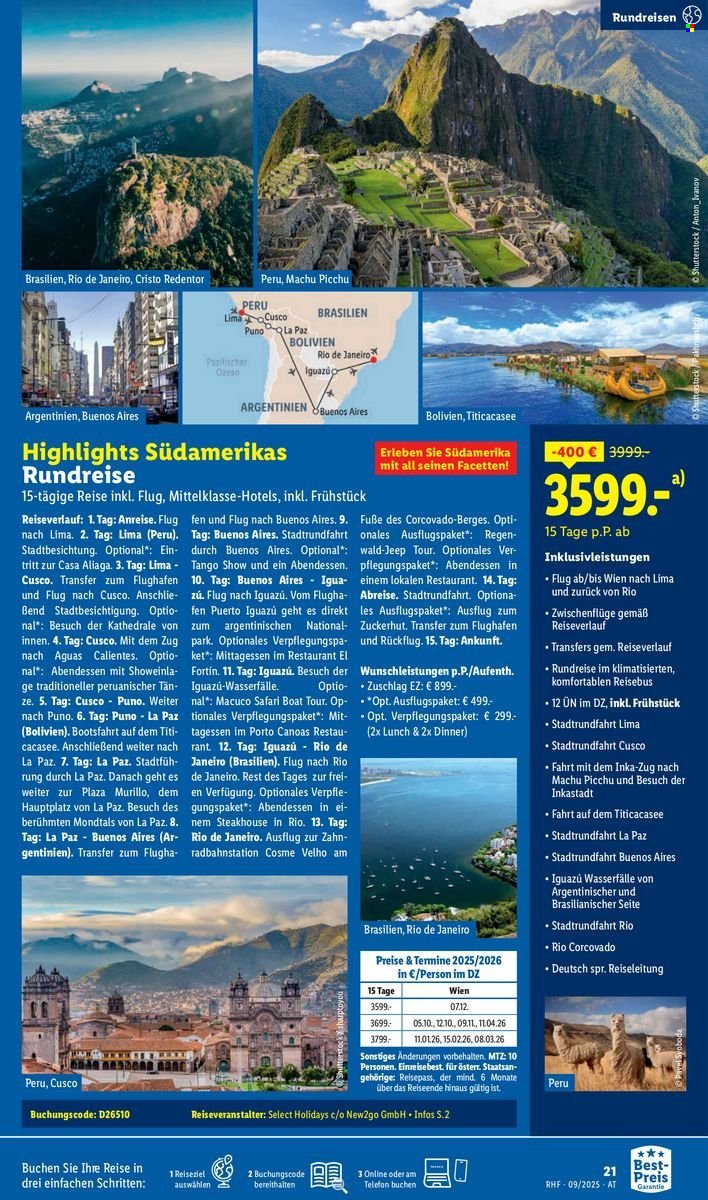 LIDL Flugblatt - Reisen - September Reise-Highlights (2025-08-29)