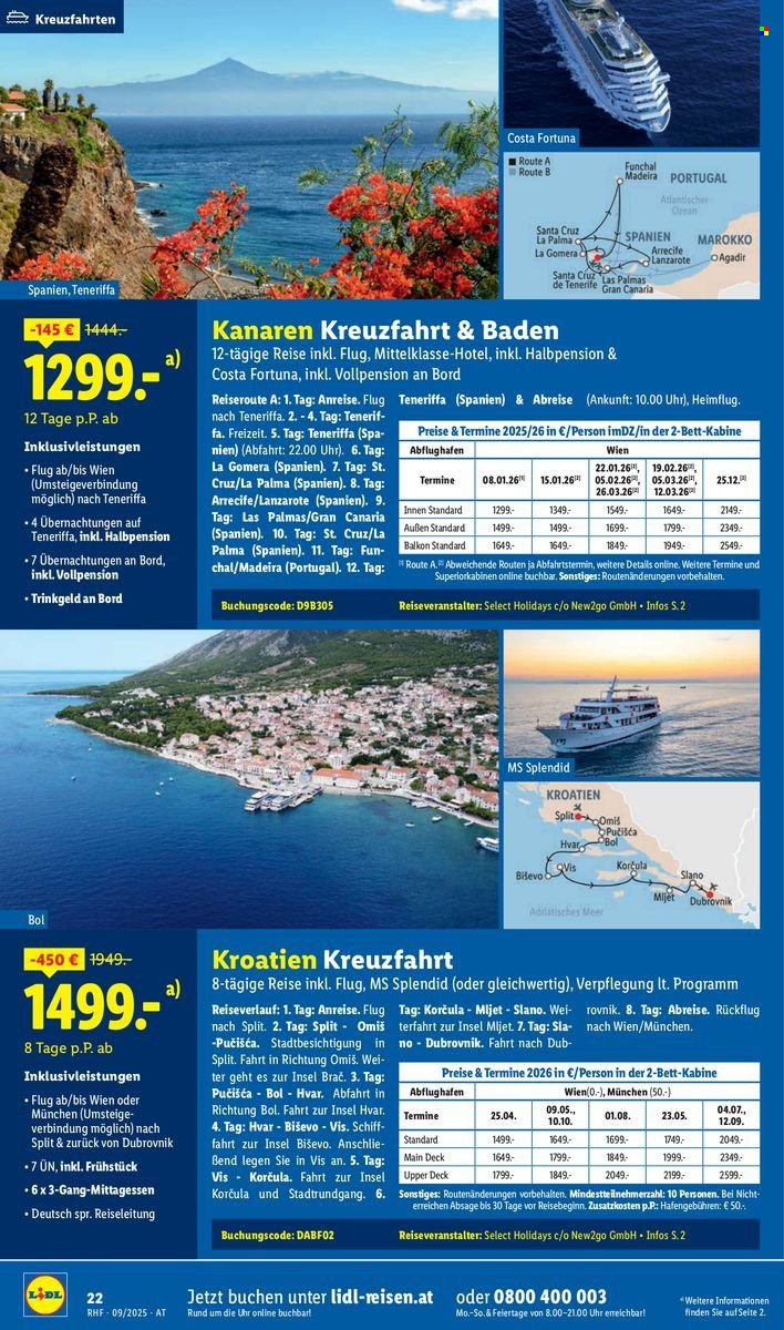 LIDL Flugblatt - Reisen - September Reise-Highlights (2025-08-29)