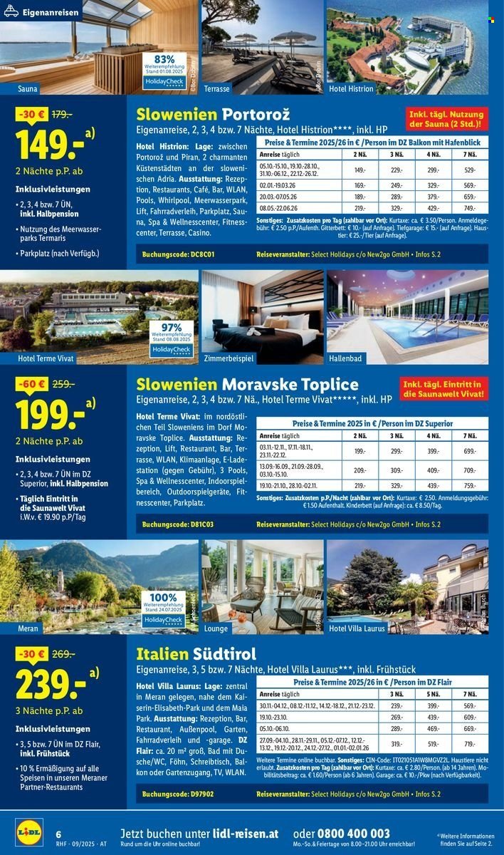 LIDL Flugblatt - Reisen - September Reise-Highlights (2025-08-29)