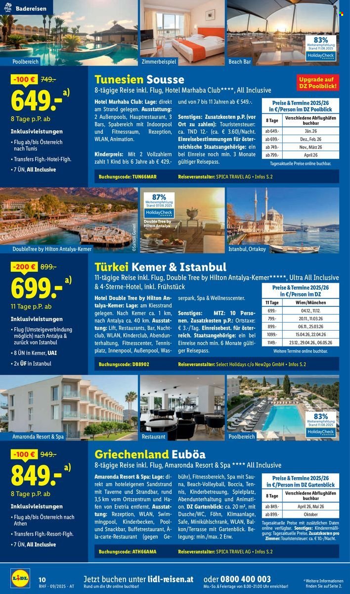 LIDL Flugblatt - Reisen - September Reise-Highlights (2025-08-29)