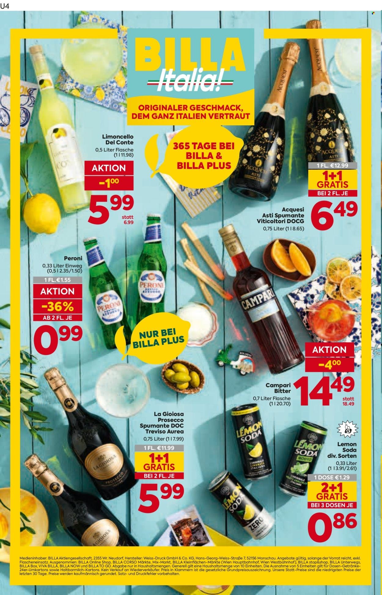 BILLA Flugblatt - Italien