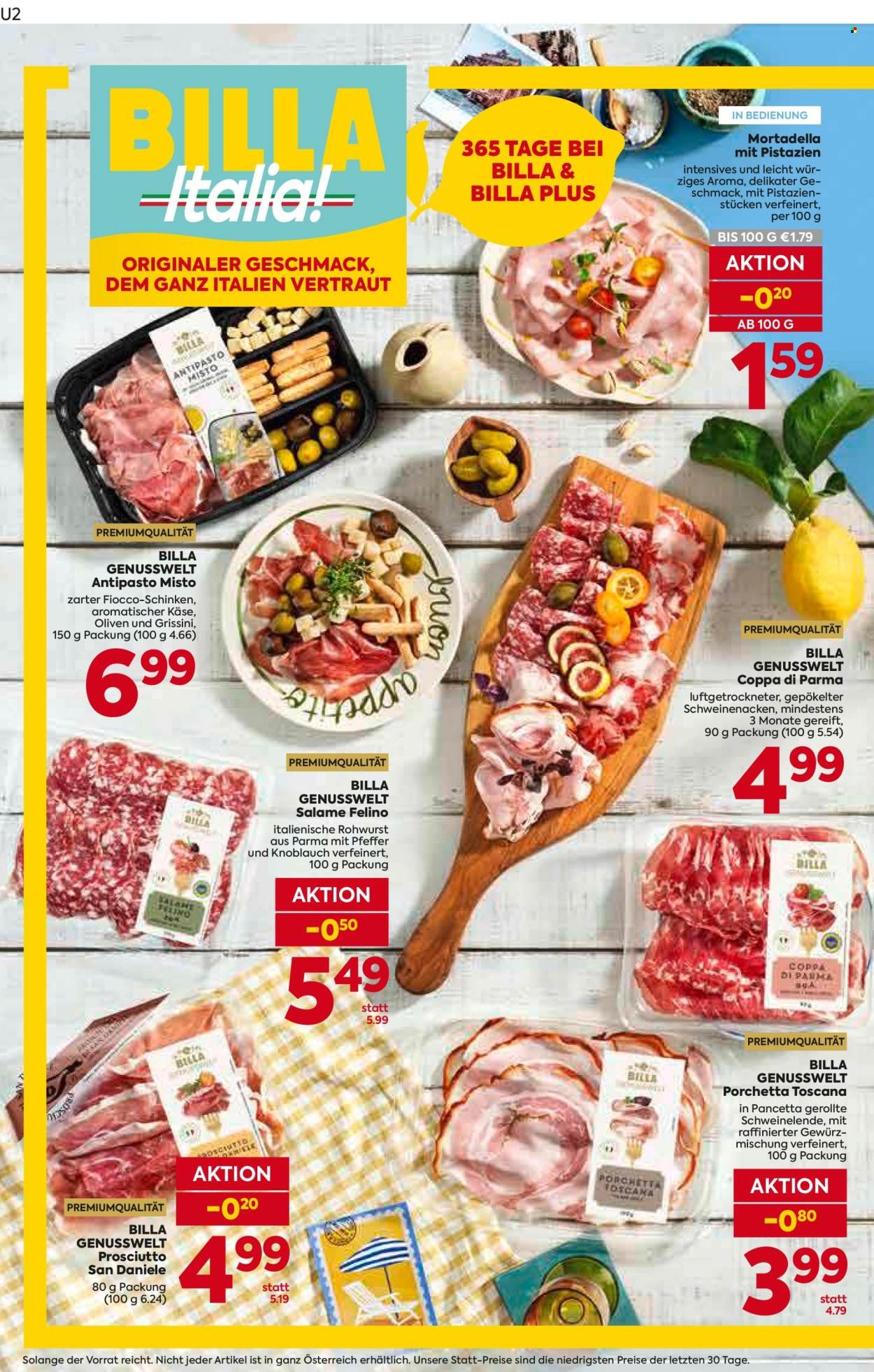 BILLA Flugblatt - Italien
