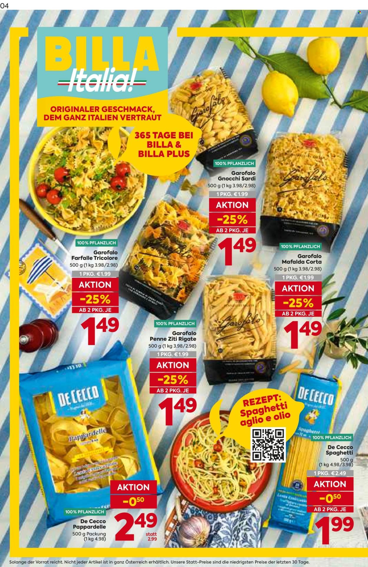 BILLA Flugblatt - Italien
