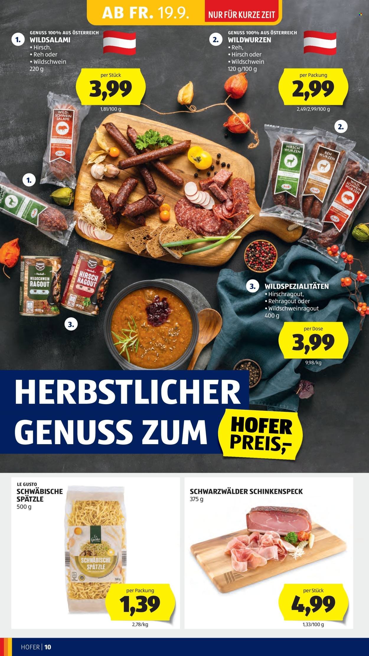 HOFER Flugblatt - Ab Freitag, 19.9.2025 (2025-09-19 - 2025-09-25)