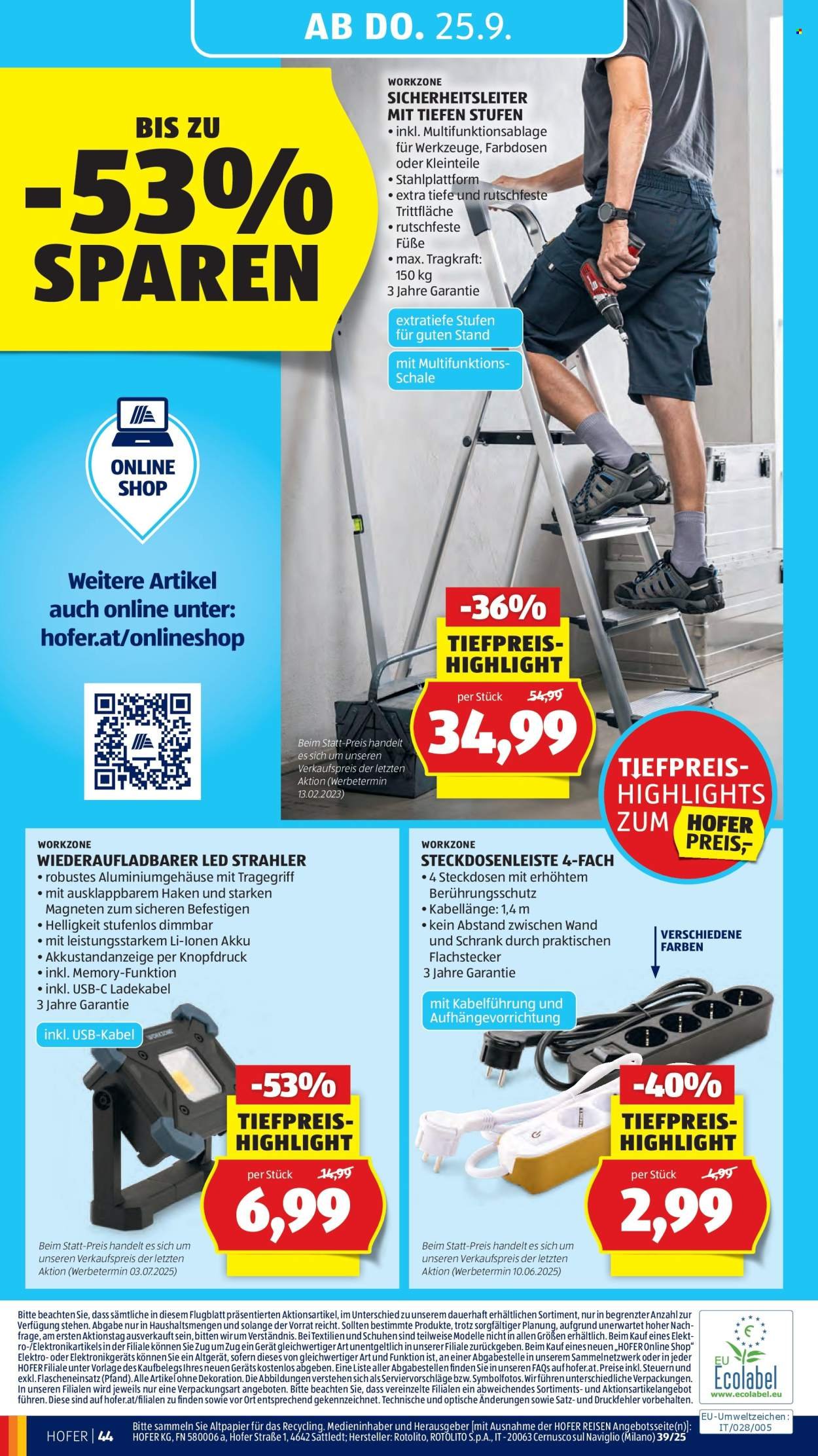 HOFER Flugblatt - Ab Freitag, 19.9.2025 (2025-09-19 - 2025-09-25)