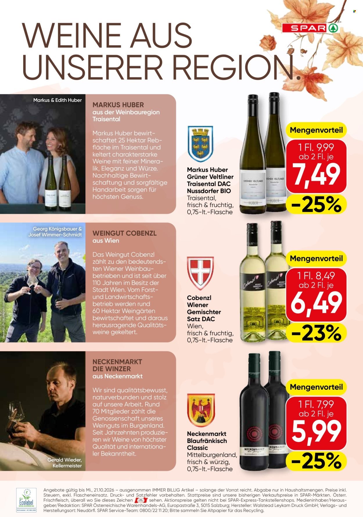 SPAR Flugblatt - Ab Donnerstag, 8.10.2026