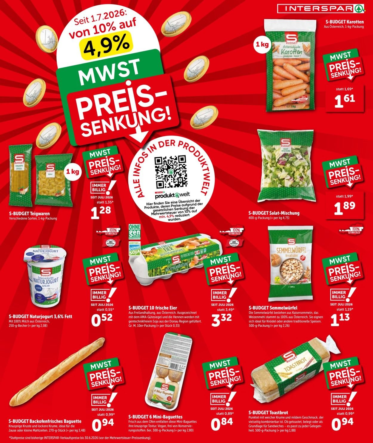 INTERSPAR Flugblatt - Ab Donnerstag, 16.7.2026
