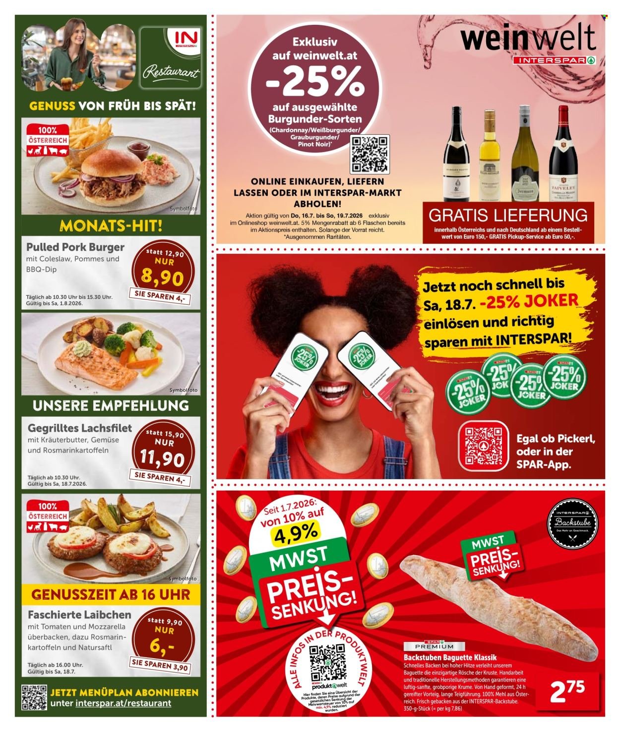 INTERSPAR Flugblatt - Ab Donnerstag, 16.7.2026