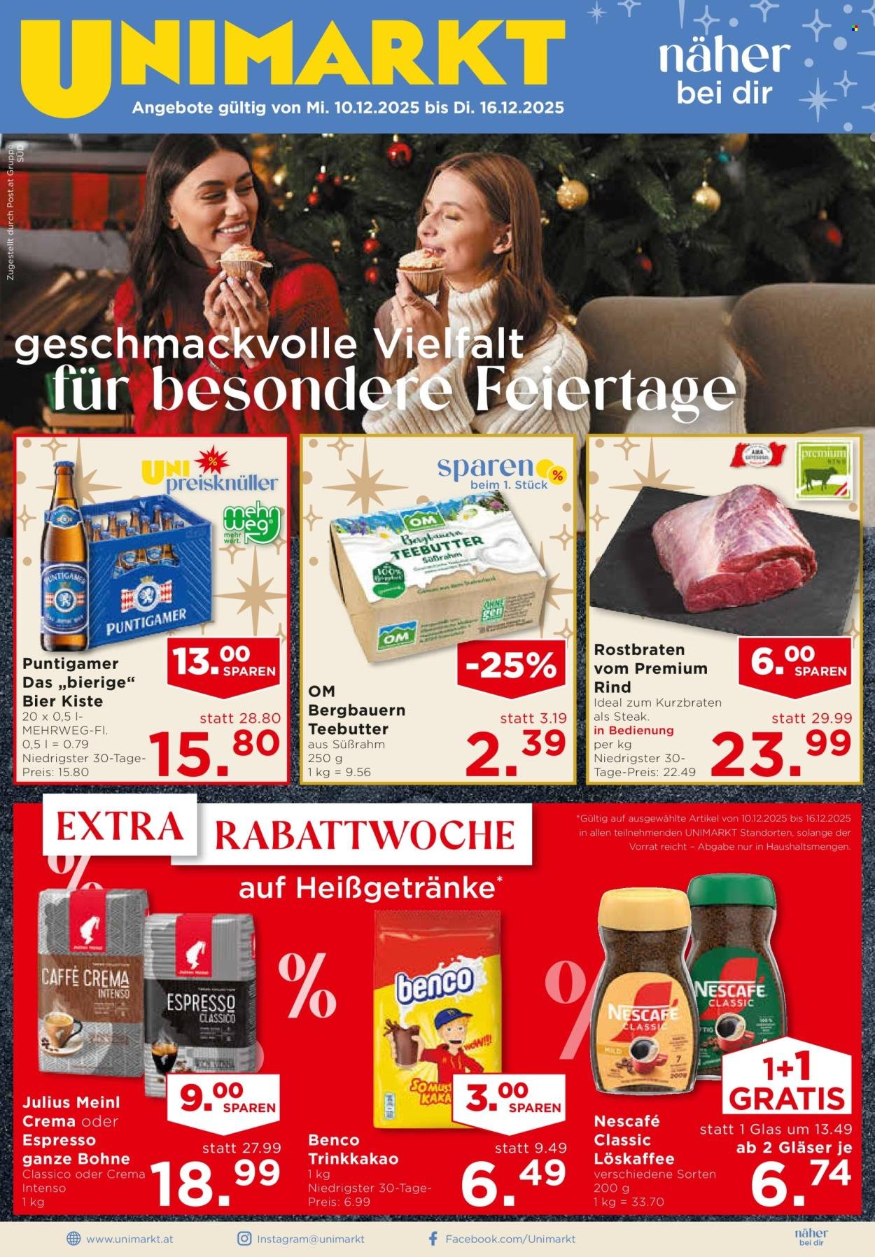 UNIMARKT Flugblatt - Ab Mittwoch, 10.12.2025