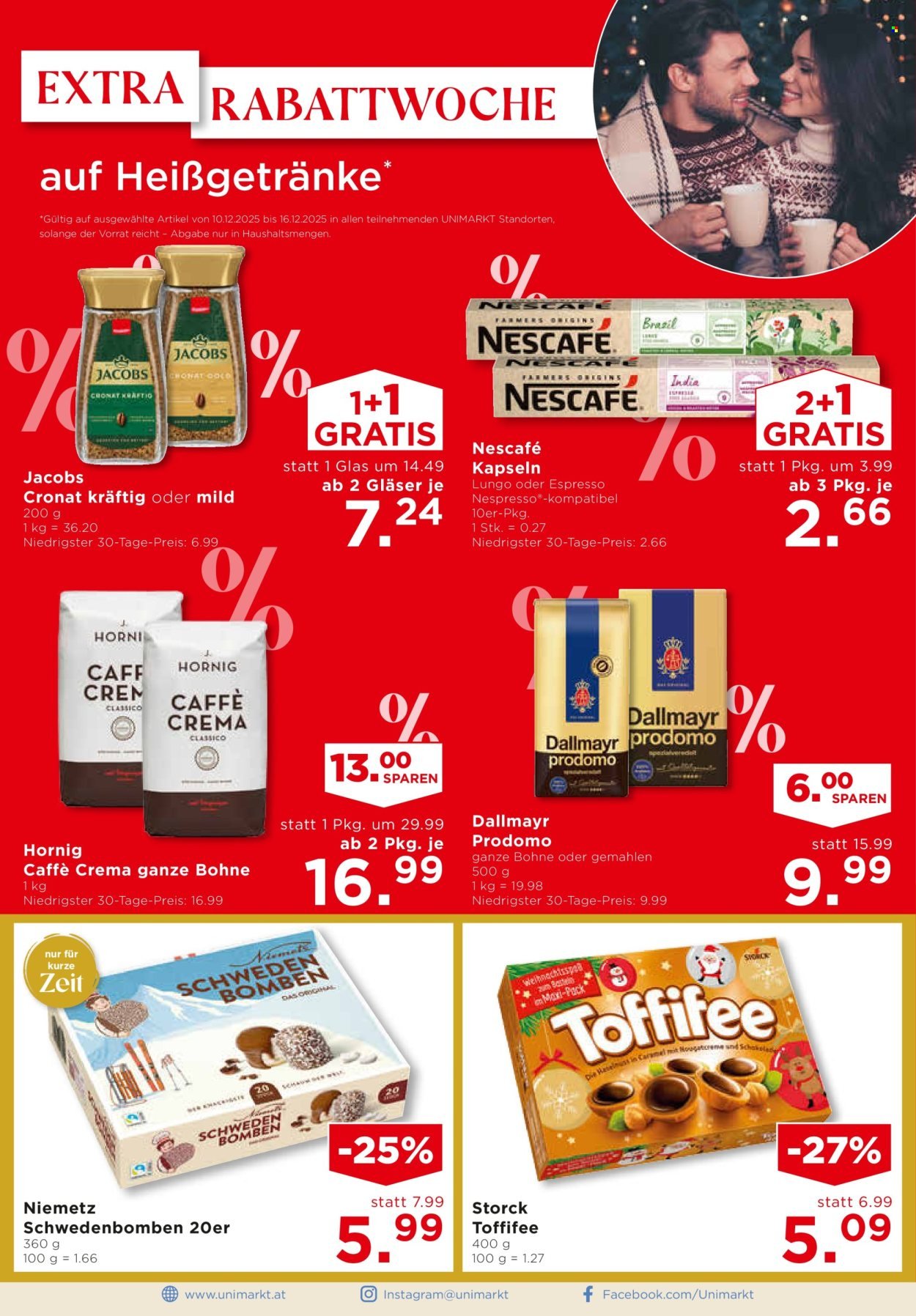 UNIMARKT Flugblatt - Ab Mittwoch, 10.12.2025