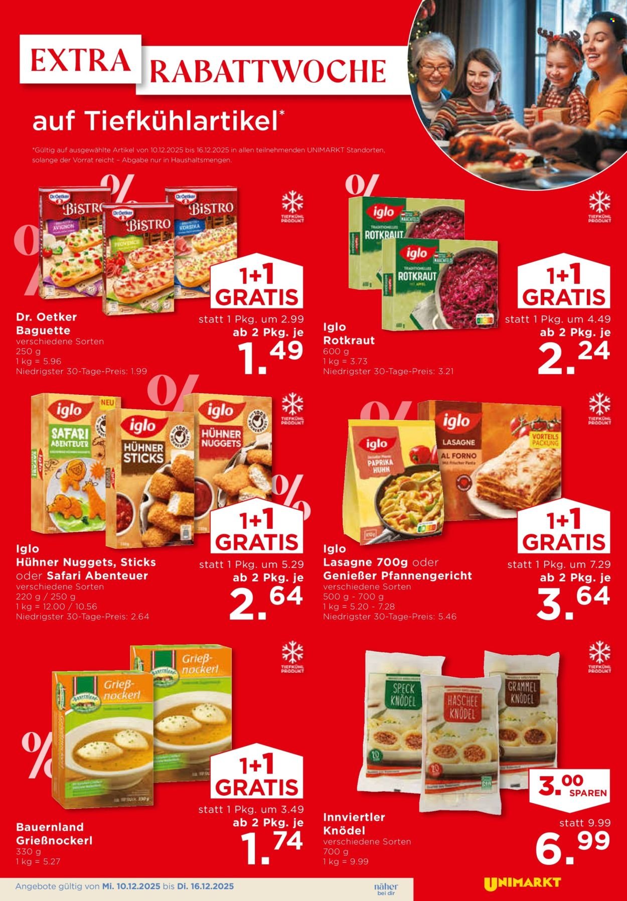 UNIMARKT Flugblatt - Ab Mittwoch, 10.12.2025