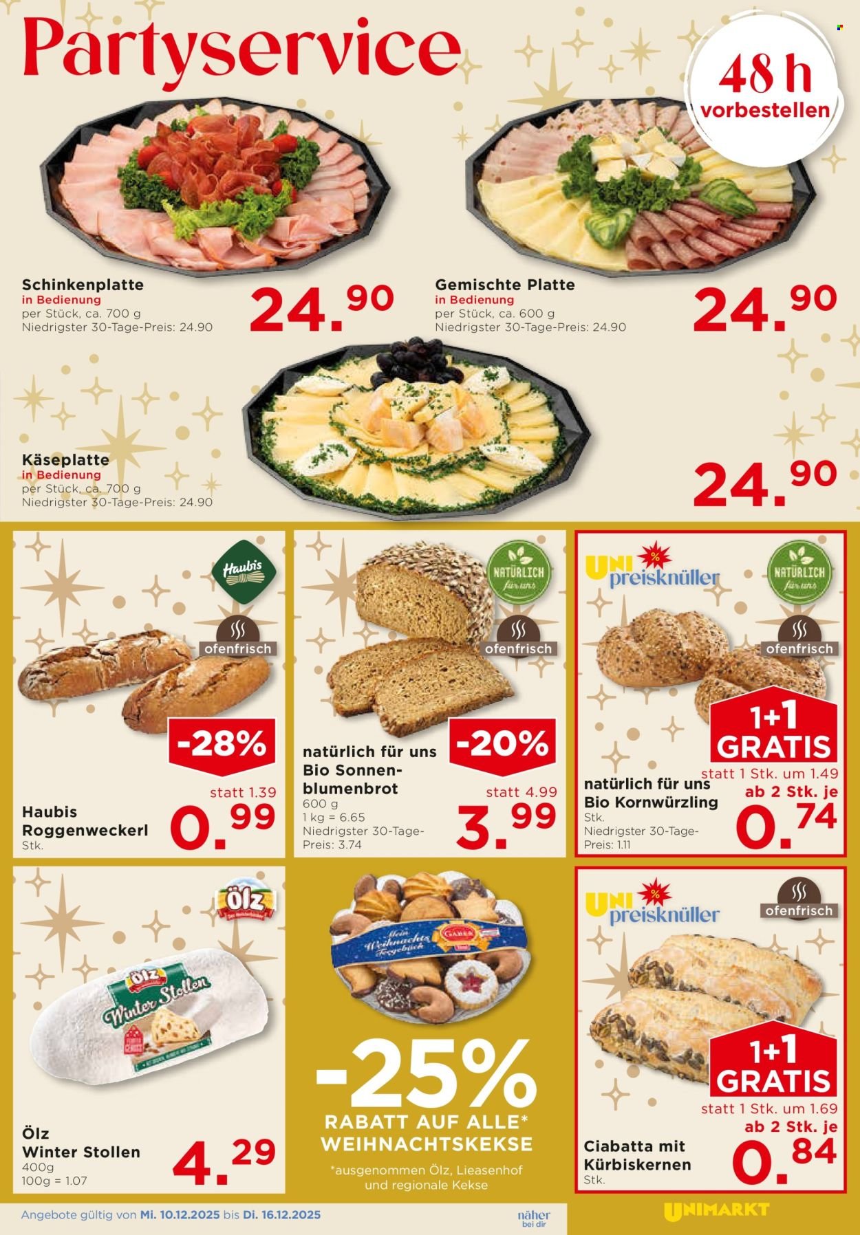 UNIMARKT Flugblatt - Ab Mittwoch, 10.12.2025 (2025-12-10 - 2025-12-16) | 9