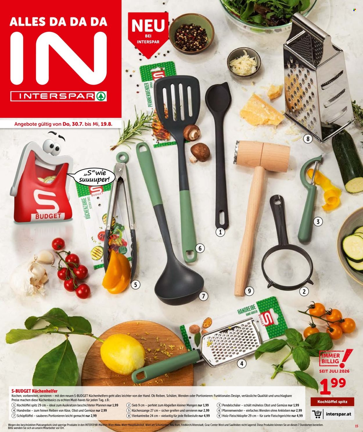 INTERSPAR Flugblatt - Ab Donnerstag, 30.7.2026