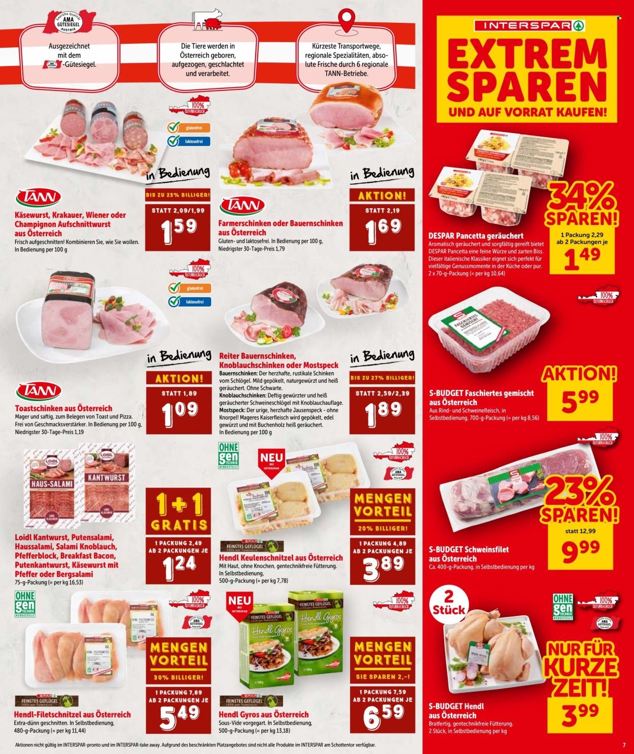 INTERSPAR Flugblatt - Ab Donnerstag, 30.7.2026
