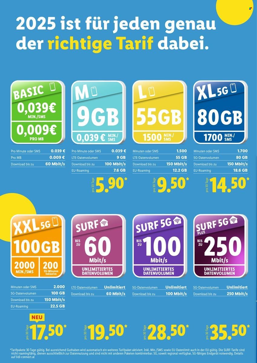 LIDL Flugblatt - Black-Tarif