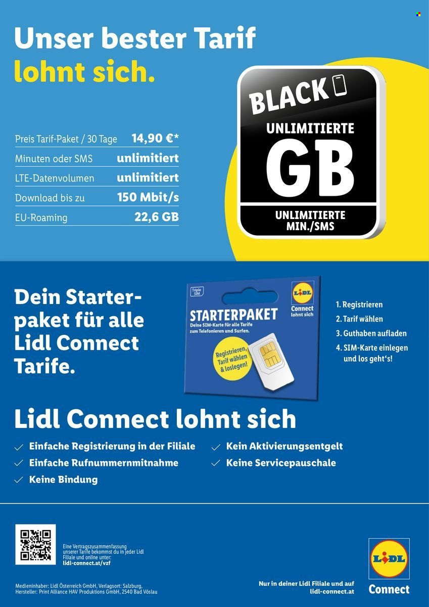 LIDL Flugblatt - Black-Tarif