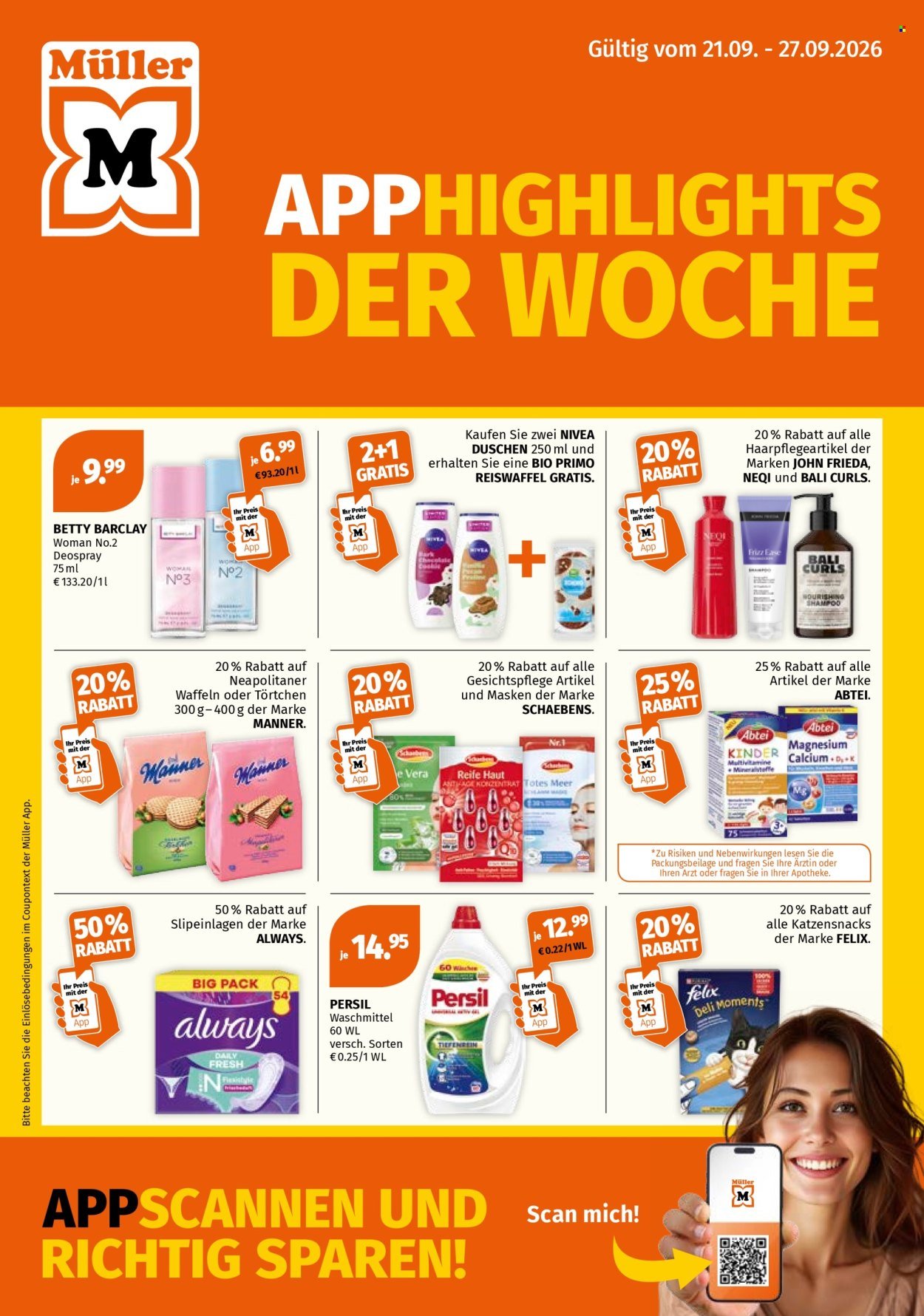 MÜLLER Flugblatt - Ab Montag, 21.9.2026