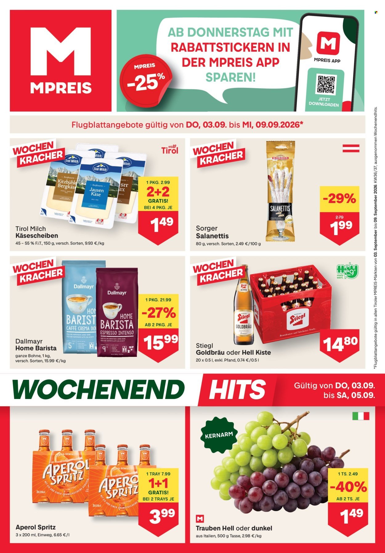 MPREIS Flugblatt - Ab Donnerstag, 3.9.2026