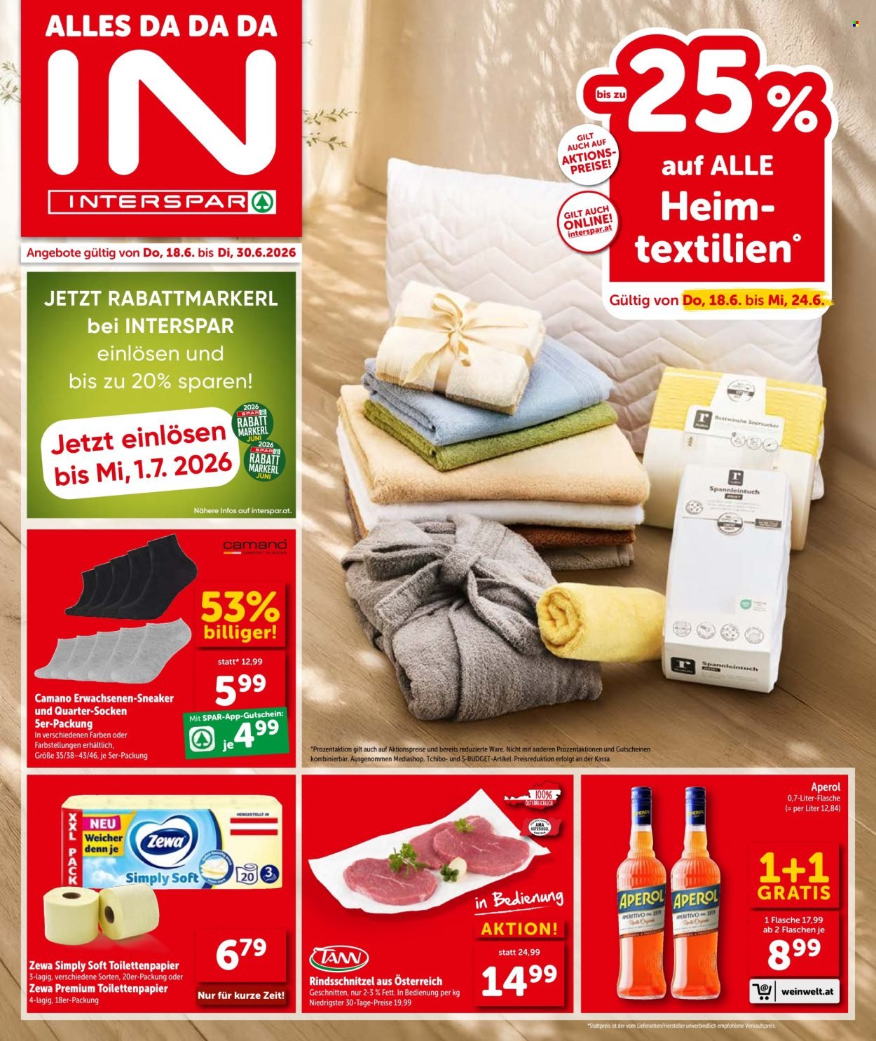 INTERSPAR Flugblatt - Ab Donnerstag, 18.6.2026