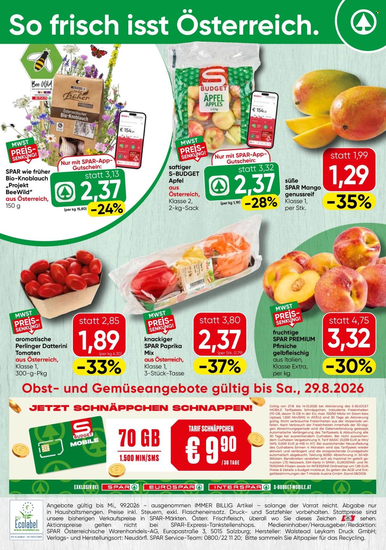 EUROSPAR Flugblatt - Ab Montag, 24.8.2026
