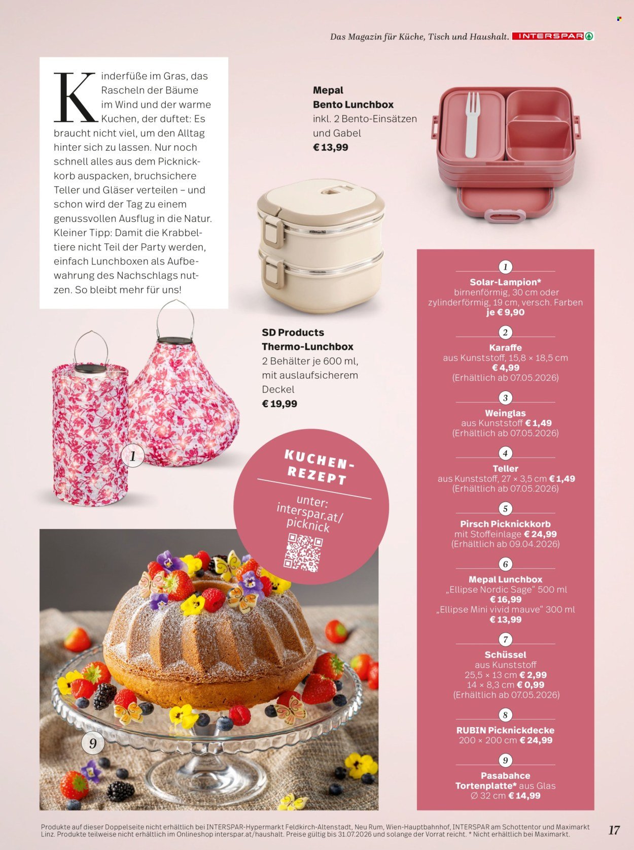 INTERSPAR Flugblatt - Mein Zuhause Magazin Sommer 2026