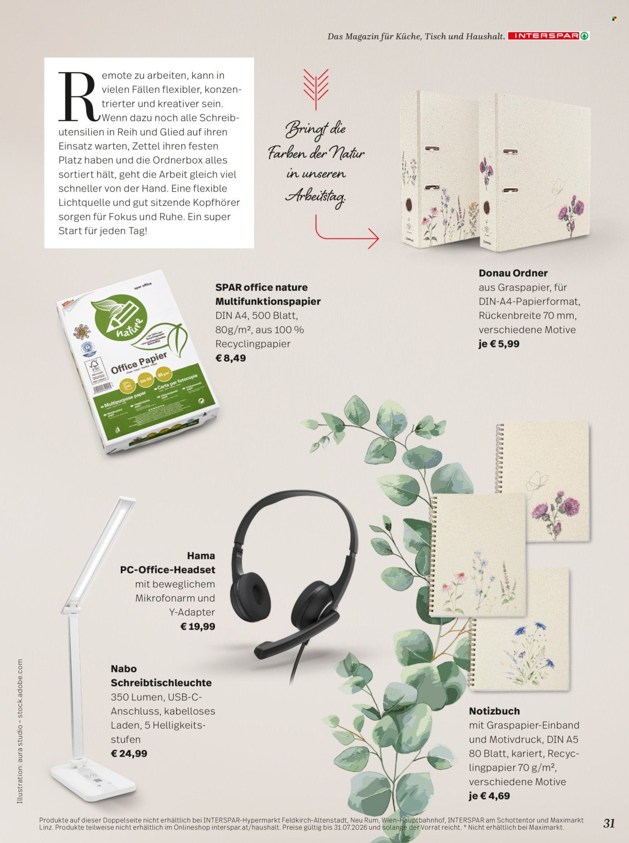 INTERSPAR Flugblatt - Mein Zuhause Magazin Sommer 2026