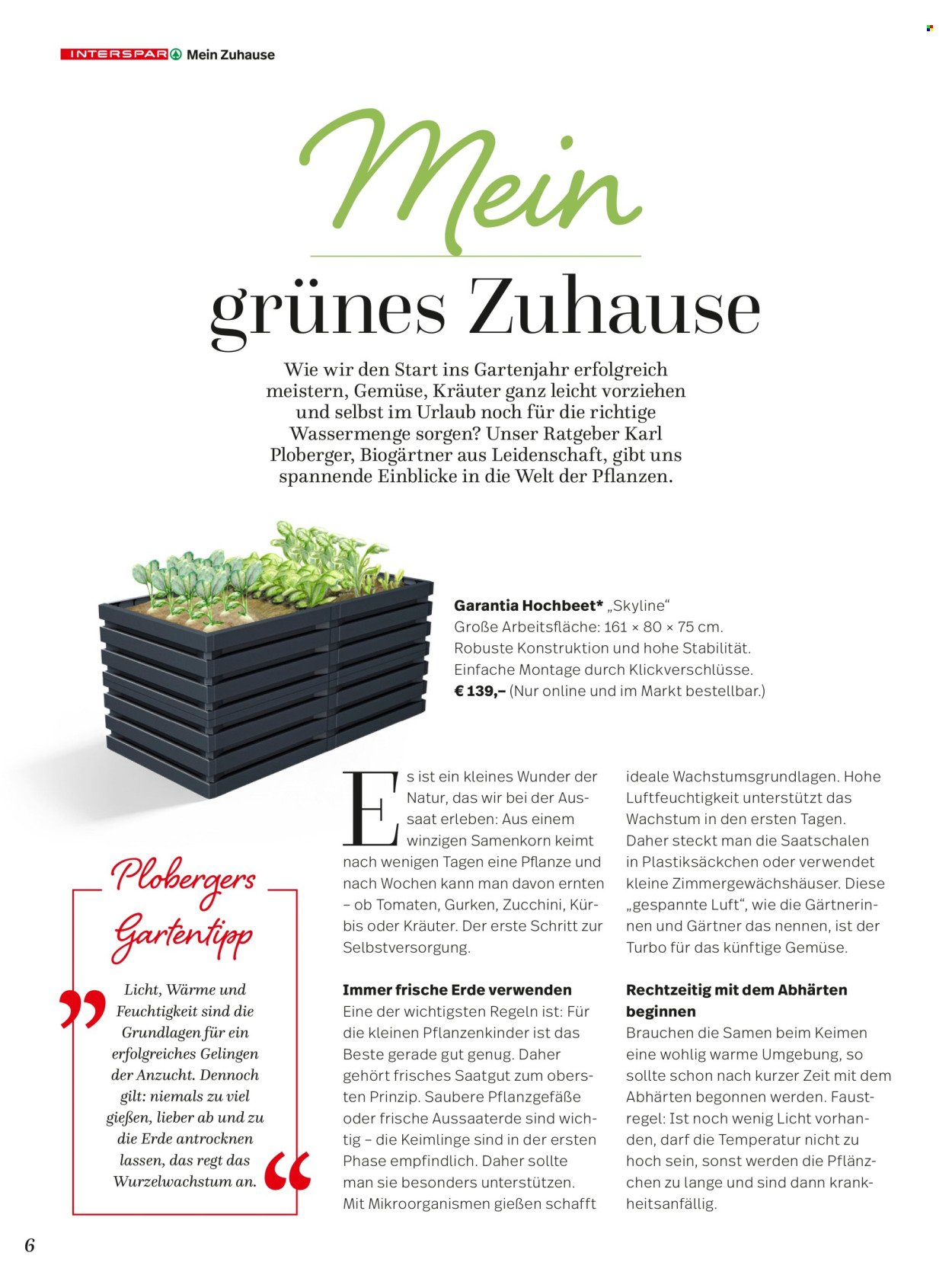 INTERSPAR Flugblatt - Mein Zuhause Magazin Sommer 2026