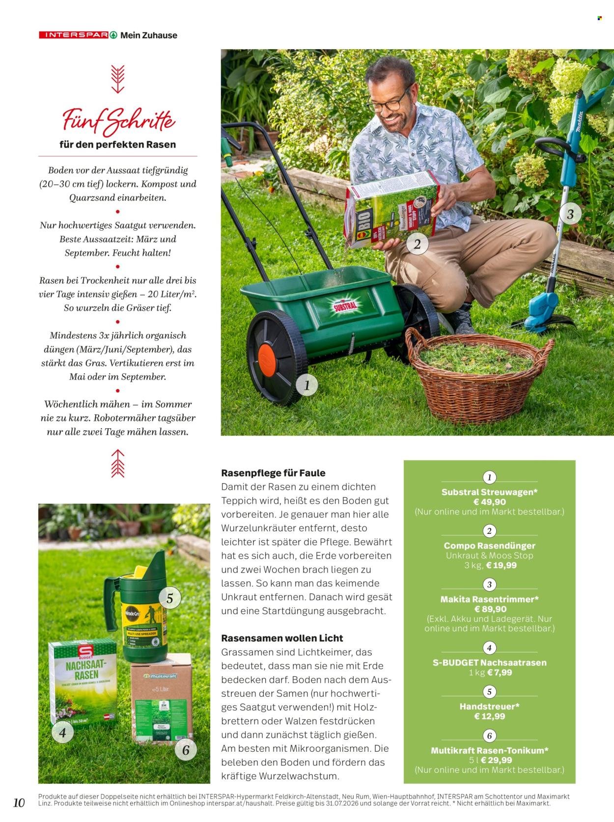 INTERSPAR Flugblatt - Mein Zuhause Magazin Sommer 2026