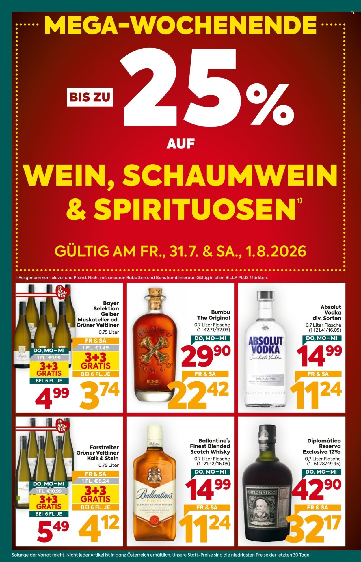 BILLA PLUS Flugblatt - Ab Donnerstag, 30.7.2026