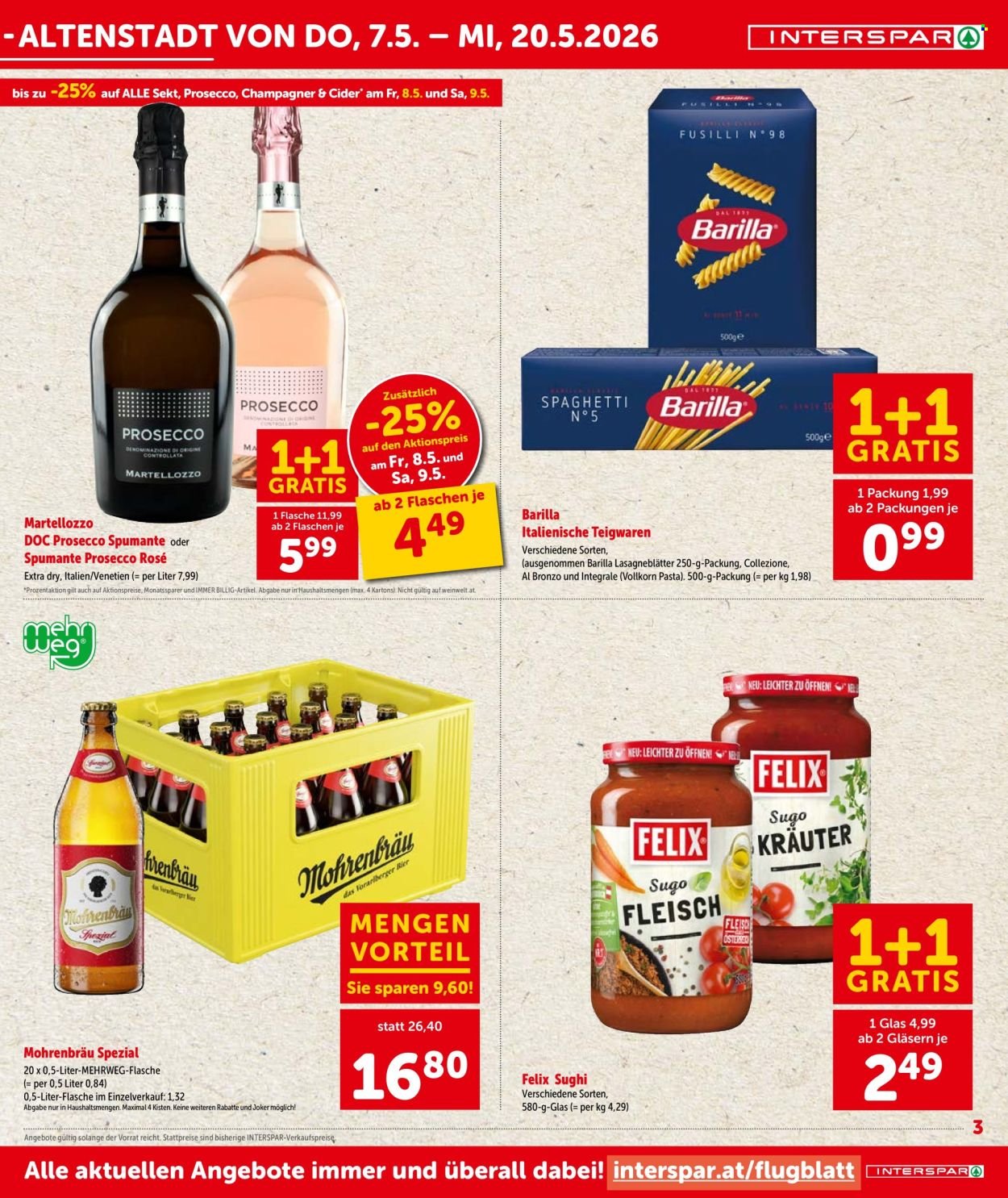 INTERSPAR Flugblatt - Ab Donnerstag, 7.5.2026