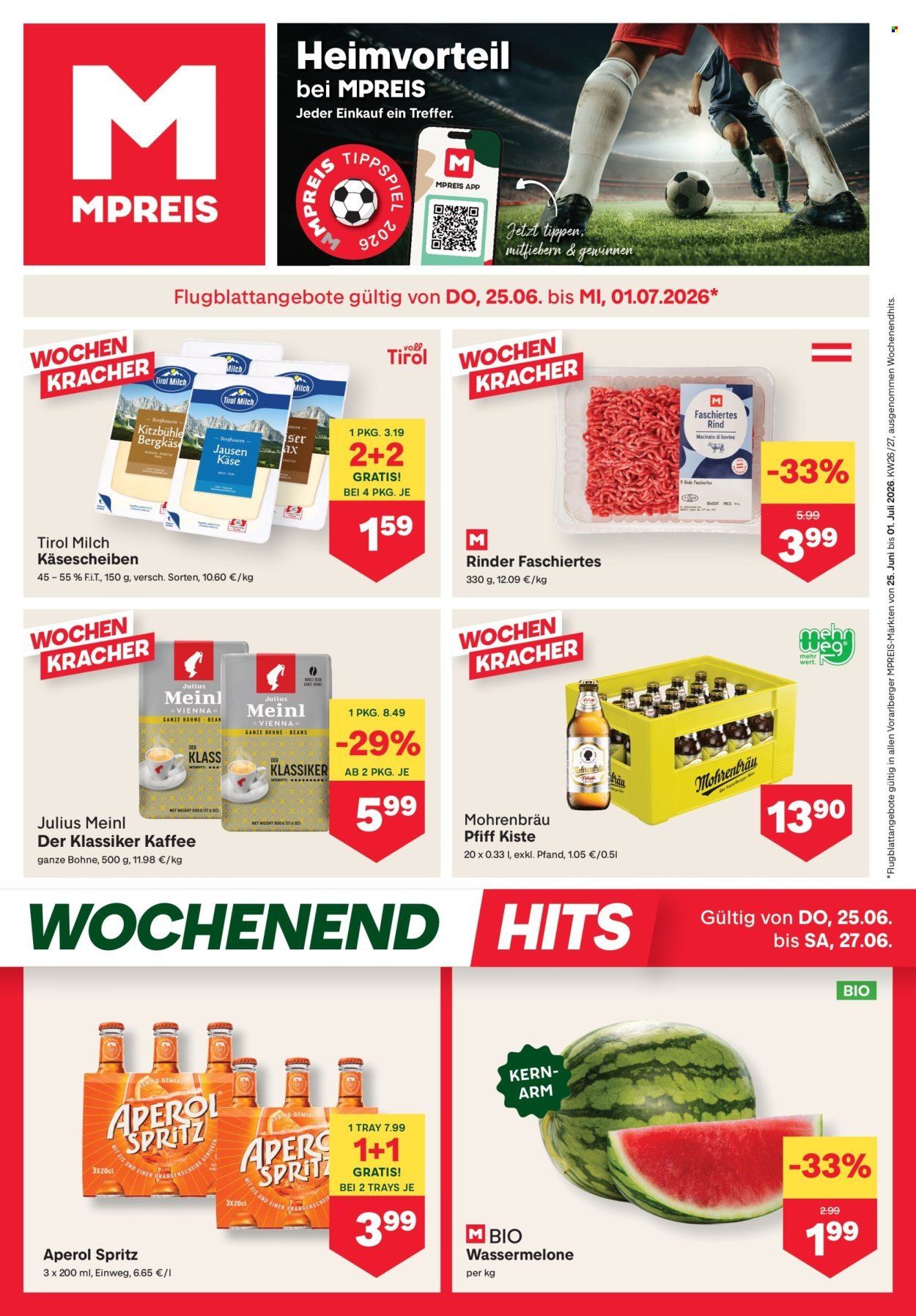 MPREIS Flugblatt - Ab Donnerstag, 25.6.2026