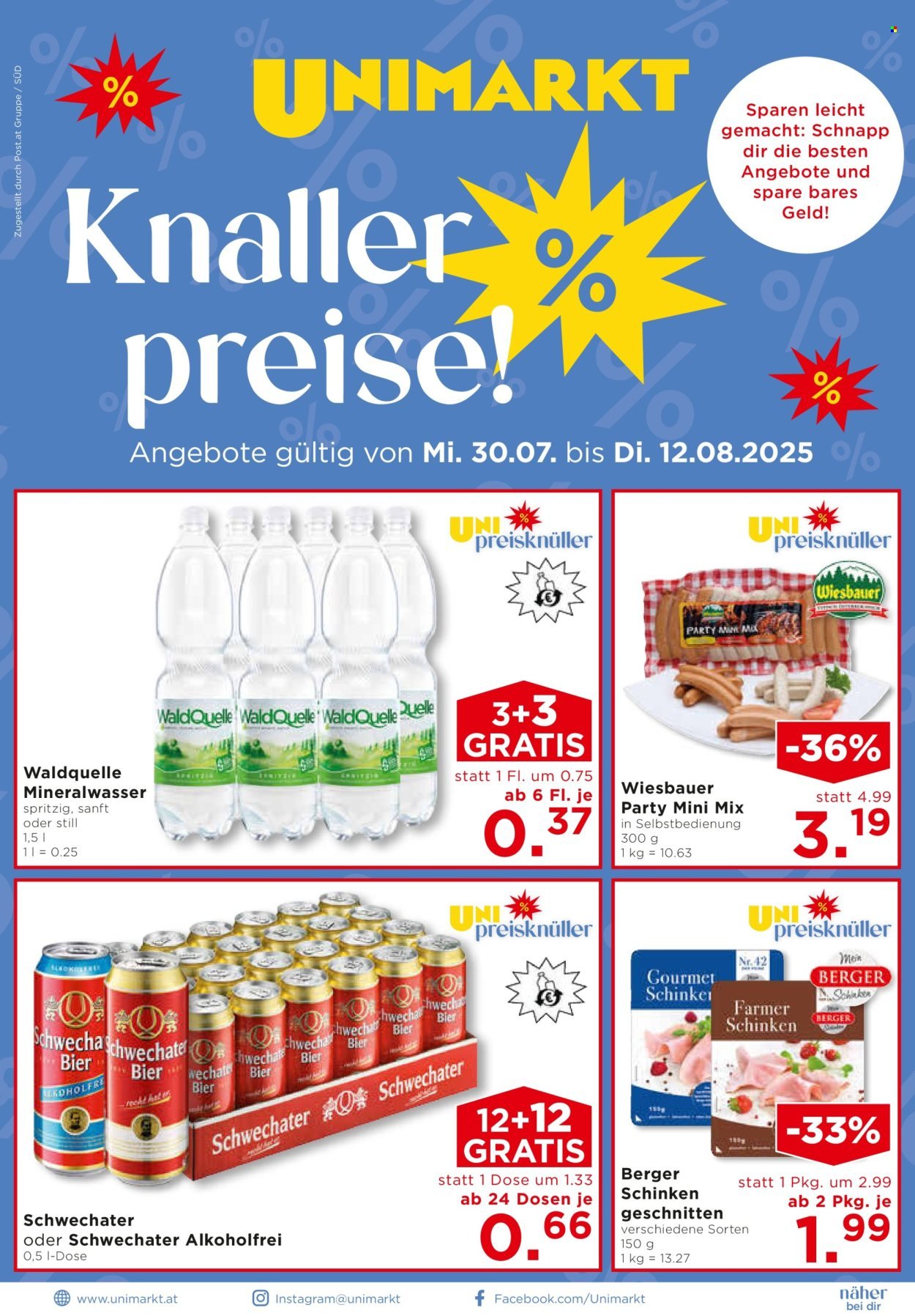 UNIMARKT Flugblatt - Ab Mittwoch, 30.7.2025 (2025-07-30 - 2025-08-05) | 1