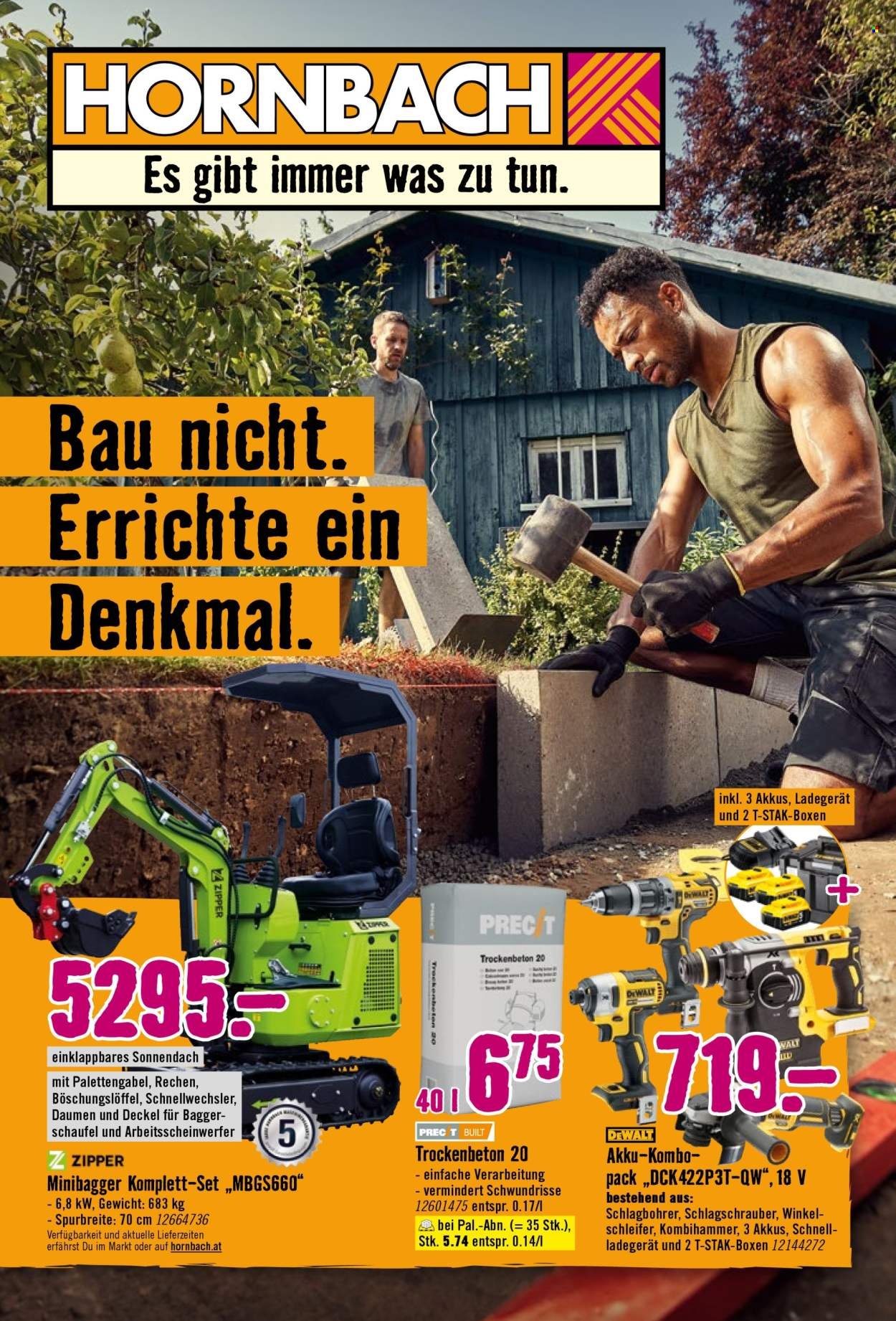 HORNBACH Flugblatt - Bau nicht. Errichte ein Denkmal