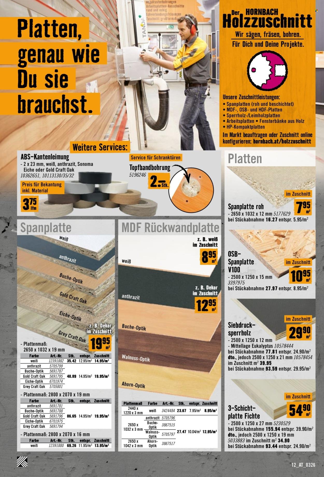 HORNBACH Flugblatt - Bau nicht. Errichte ein Denkmal