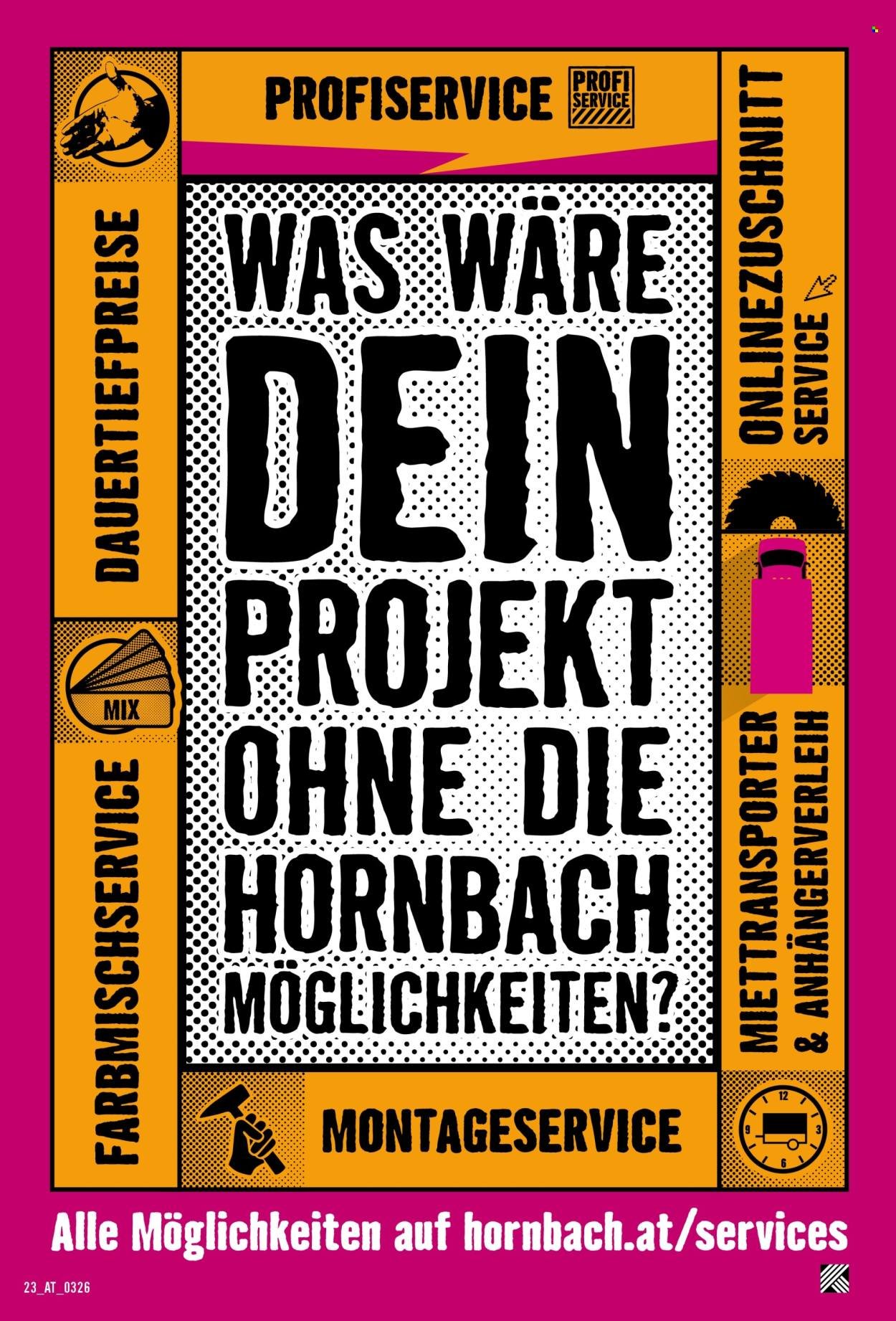 HORNBACH Flugblatt - Bau nicht. Errichte ein Denkmal