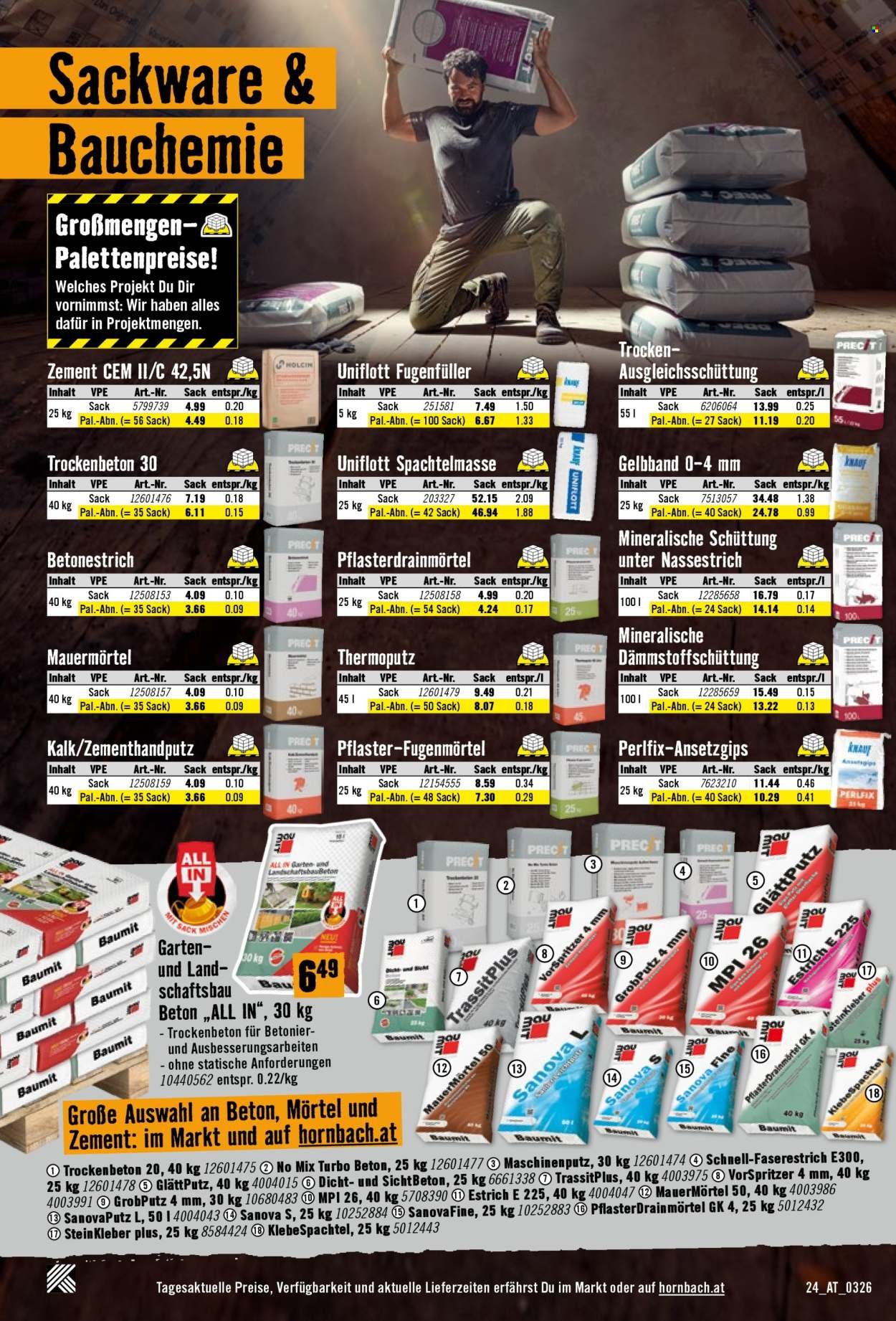 HORNBACH Flugblatt - Bau nicht. Errichte ein Denkmal