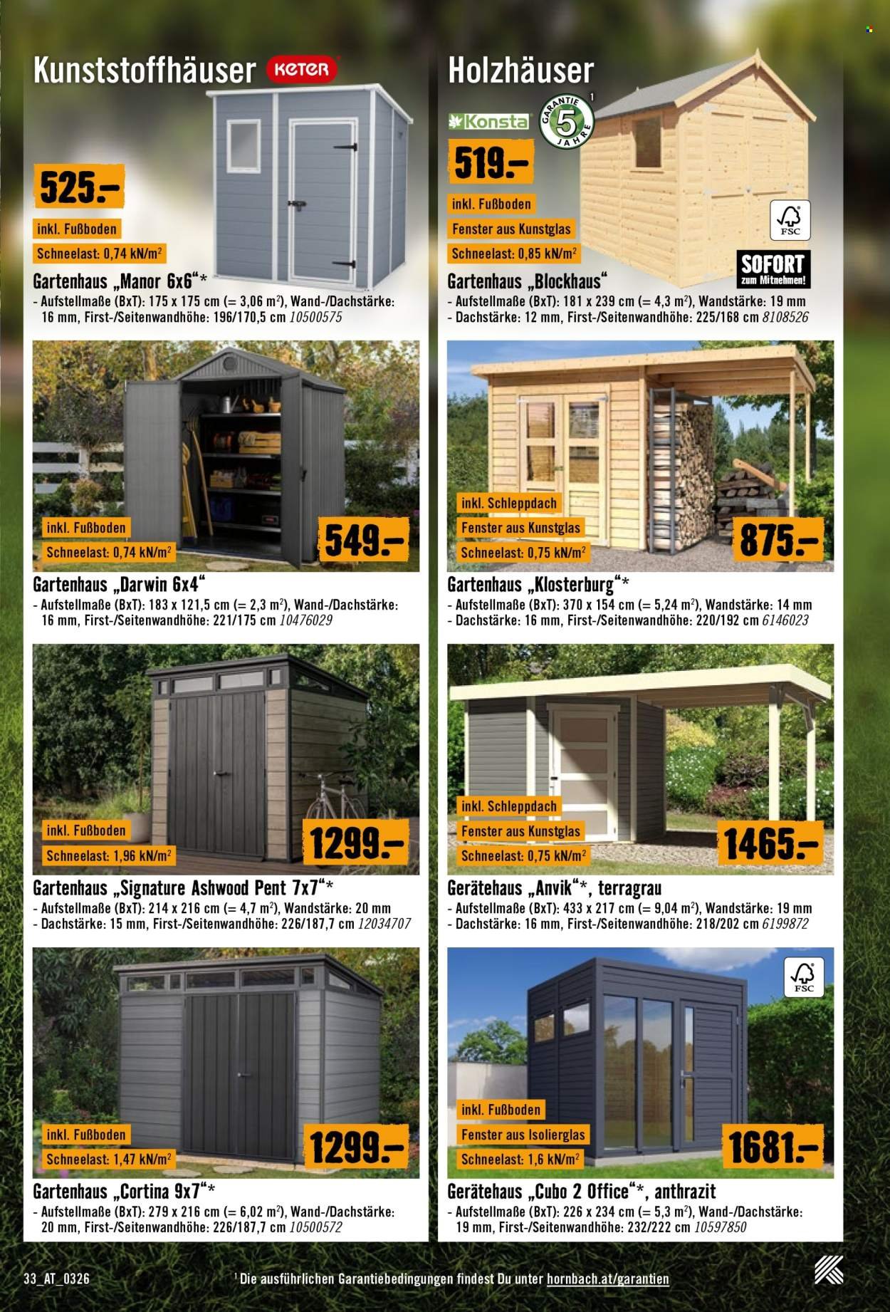 HORNBACH Flugblatt - Bau nicht. Errichte ein Denkmal