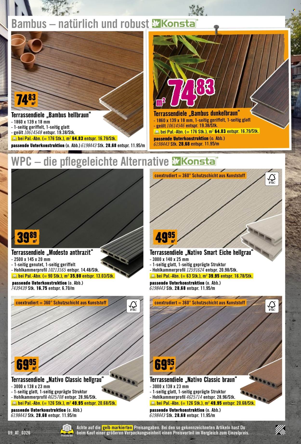 HORNBACH Flugblatt - Bau nicht. Errichte ein Denkmal