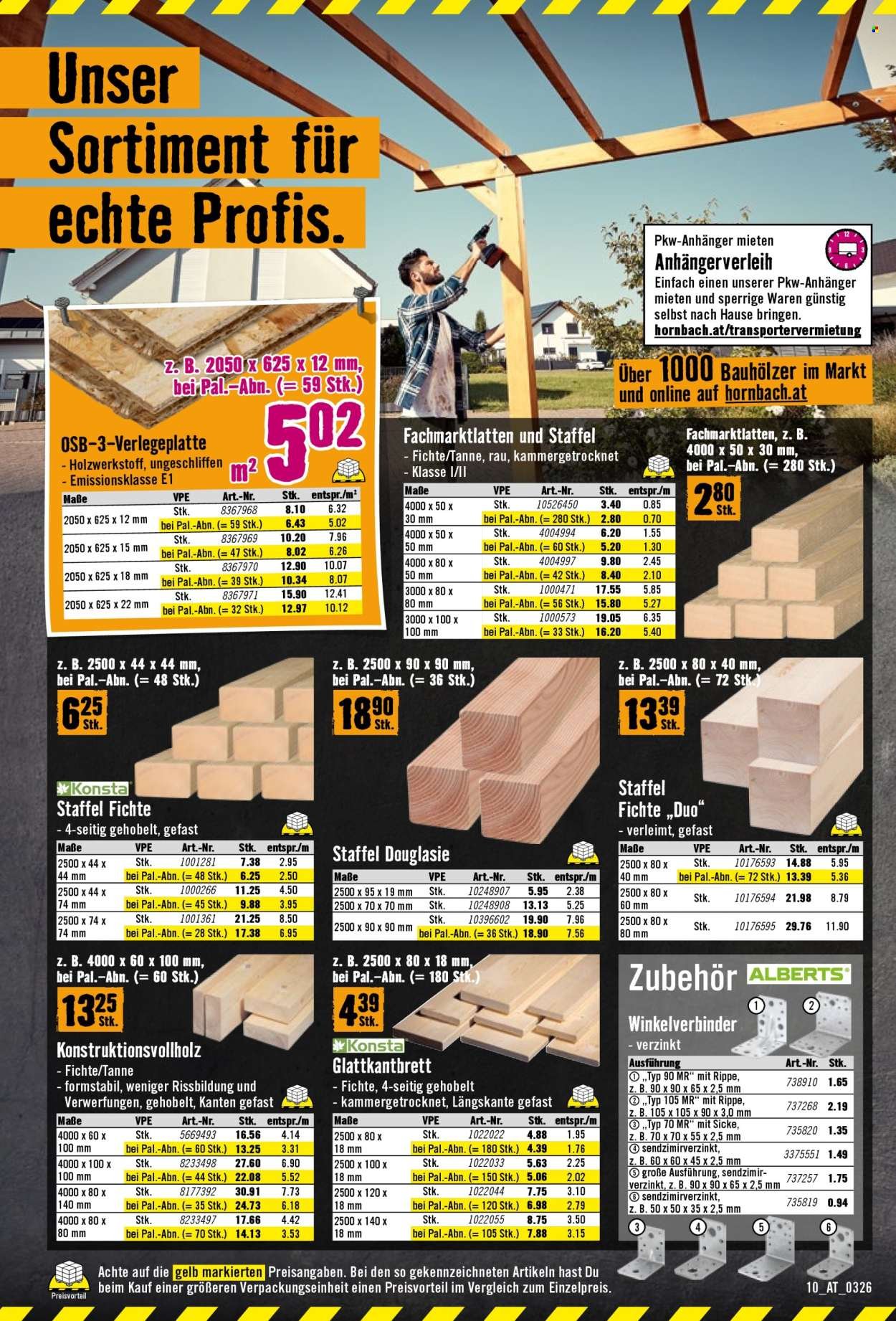 HORNBACH Flugblatt - Bau nicht. Errichte ein Denkmal