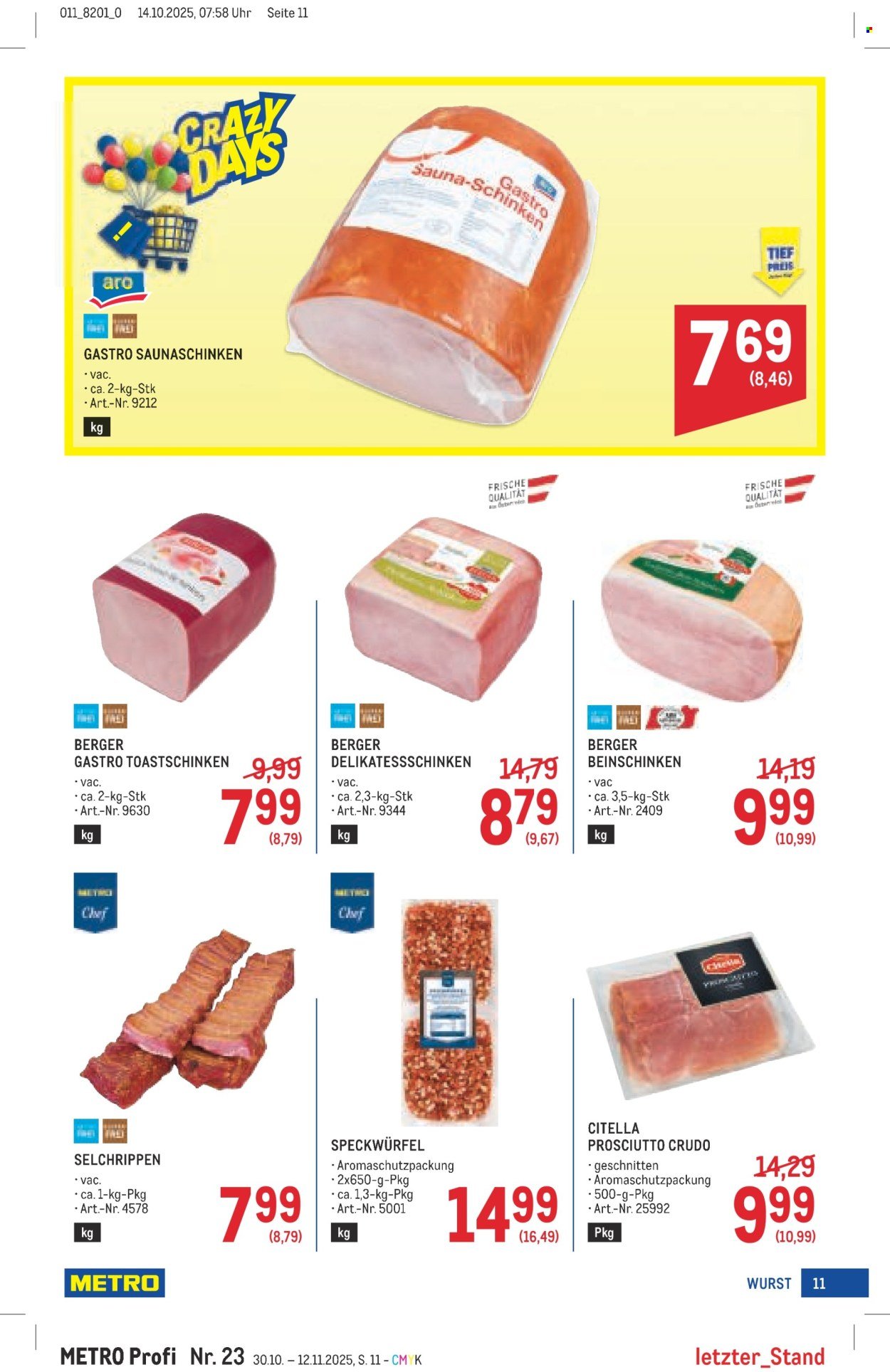 METRO Flugblatt - Profi (2025-10-30 - 2025-11-12)
