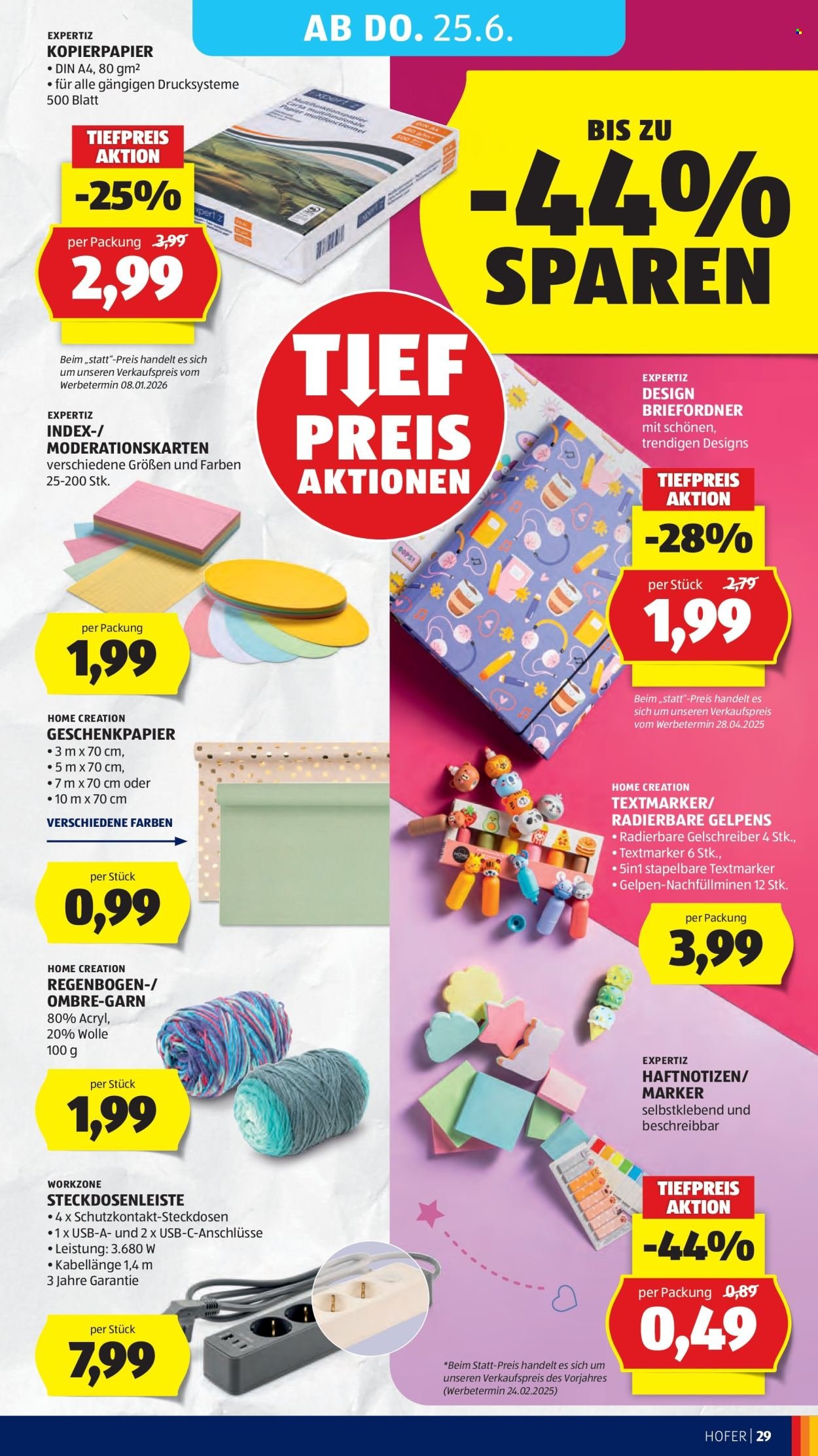 HOFER Flugblatt - Ab Freitag, 19.6.2026