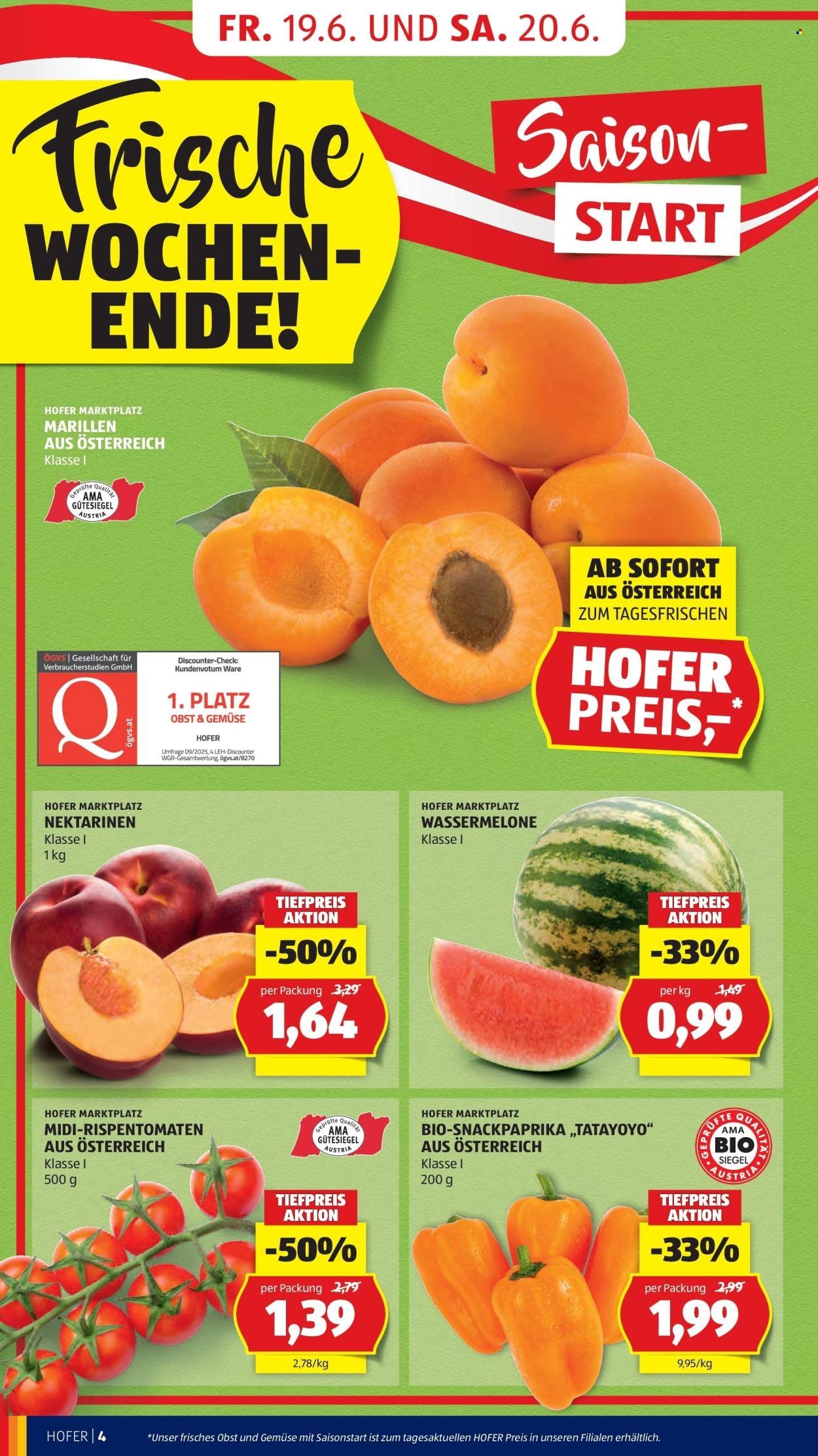 HOFER Flugblatt - Ab Freitag, 19.6.2026