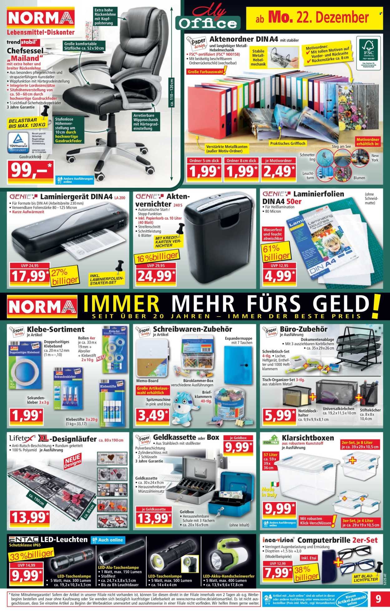 NORMA Flugblatt - Ab Montag, 22.12.2025