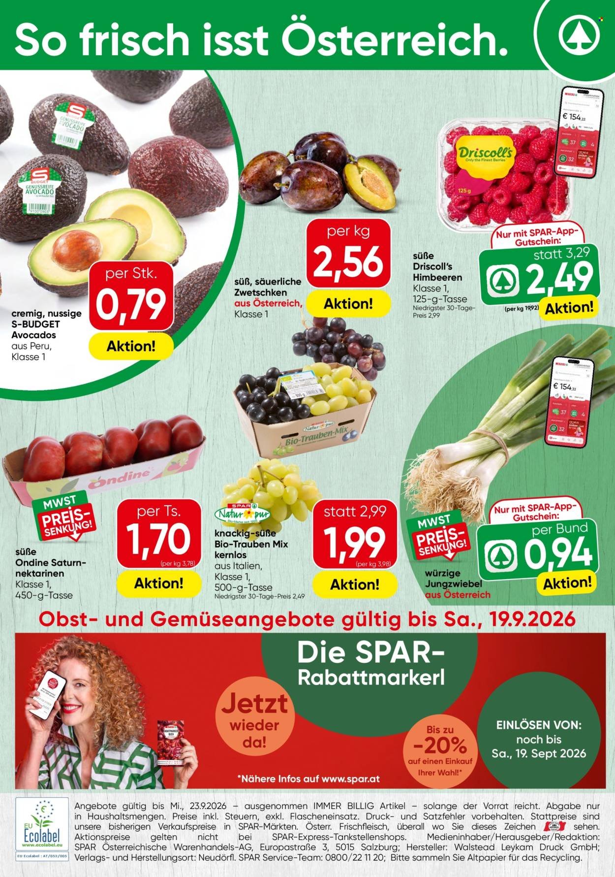 SPAR Flugblatt - Ab Montag, 14.9.2026