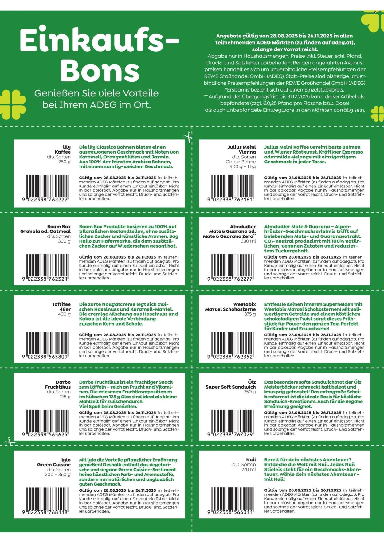 ADEG Flugblatt - Ab Donnerstag, 28.8.2025
