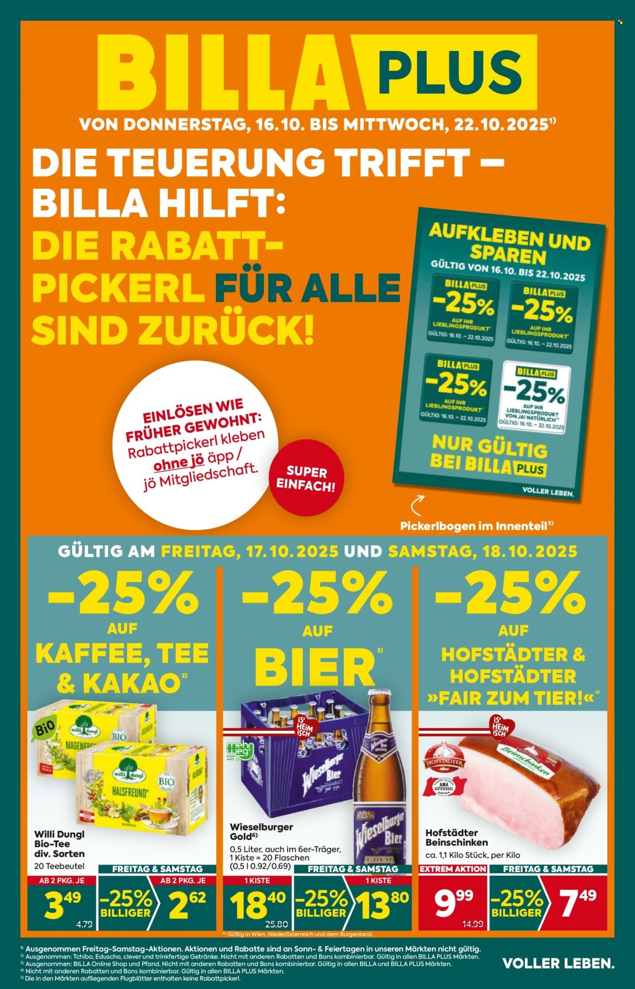 BILLA PLUS Flugblatt - Ab Donnerstag, 16.10.2025 (2025-10-16 - 2025-10-22) | 1