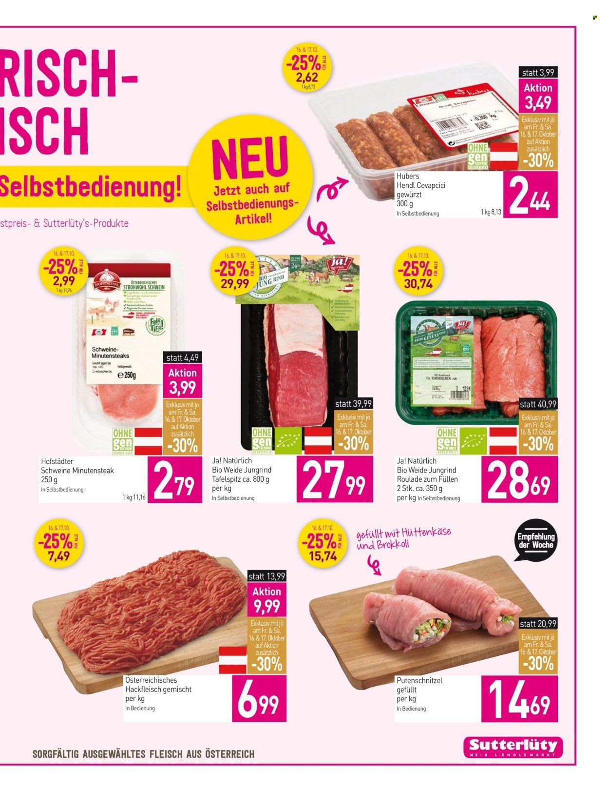 SUTTERLÜTY Flugblatt - Ab Donnerstag, 15.10.2026